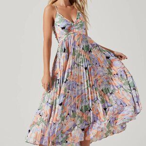 Blythe Floral Plisse Midi Dress - ASTR the Label